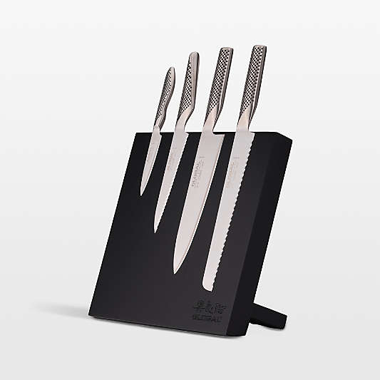 Global ® Bitoku Acacia 5-Piece Classic Essentials Knife Set