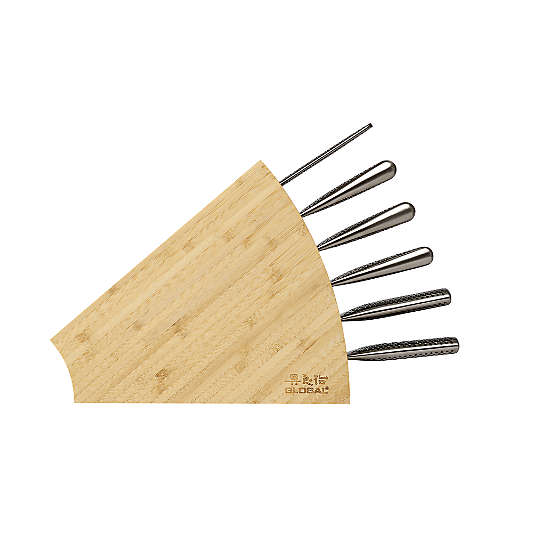 Global ® PAI 7-Piece Bamboo Knife Block Set