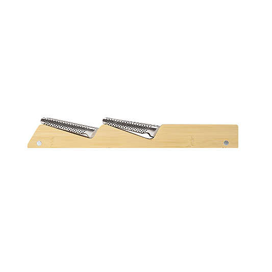 Global ® Seiso 8-Slot Bamboo Knife Organizer