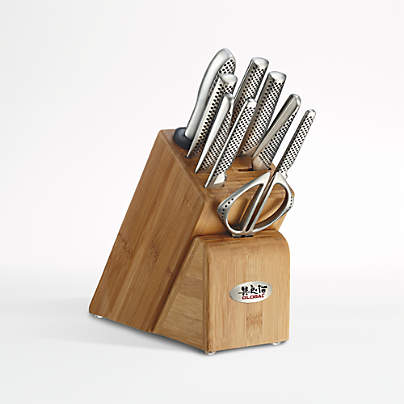 Global ® Classic Cutlery Takashi 10-Piece Wood Block Knife Set