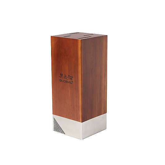 Global ® Toshi 5-Piece Acacia Knife Block Set