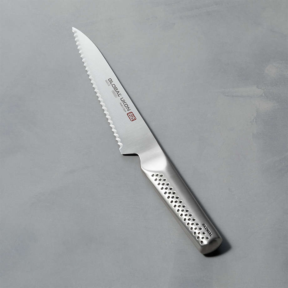 Global 6" UKON Serrated Utility Knife Crate & Barrel