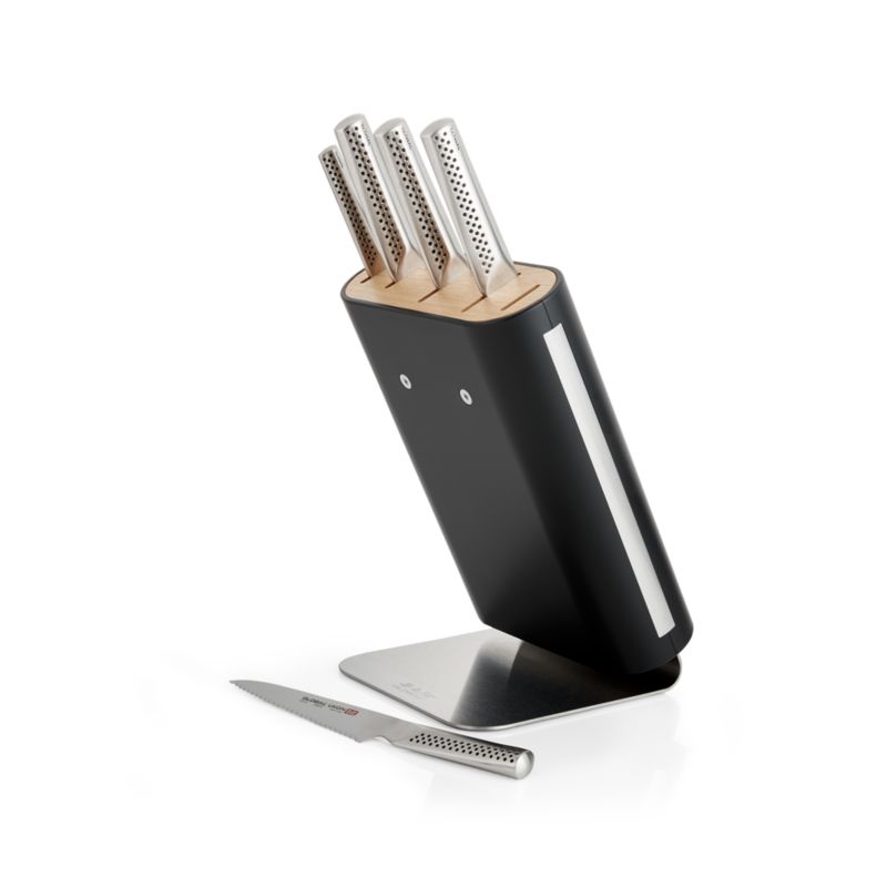 Global UKON 6 Piece Knife Block Set — KitchenKapers