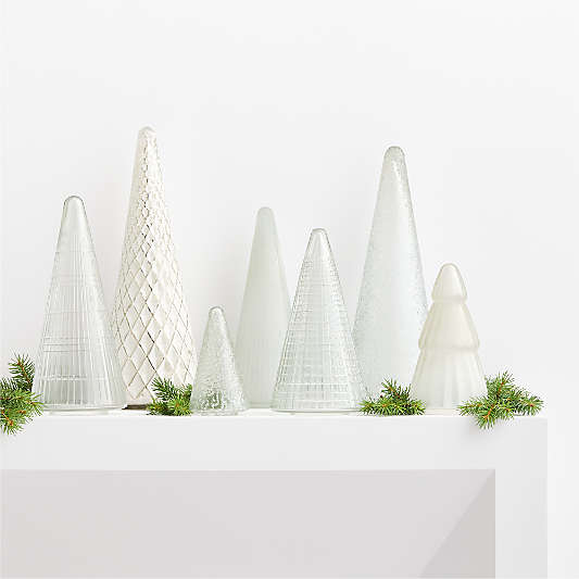 Winter Wonderland Glass Christmas Tree Collection