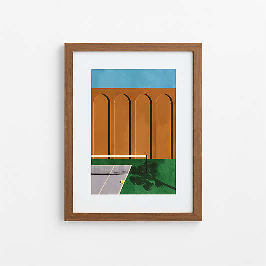 Game, Set, Rest Walnut Framed Wall Art Print by Venus Williams