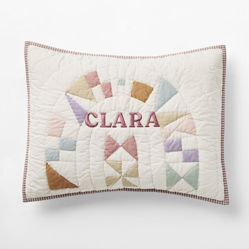 Gemma Rainbow Organic Cotton Kids Pillow Sham - image 1 of 3