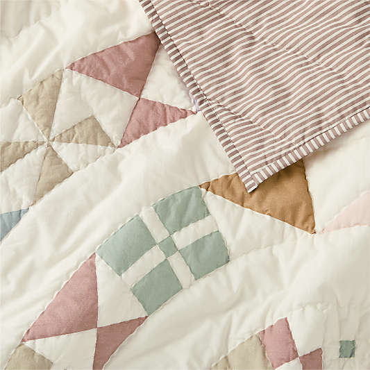 Gemma Rainbow 100% Organic Cotton Kids Quilt