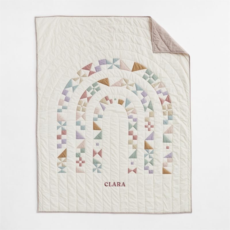 Gemma Rainbow 100% Organic Cotton Kids Twin Quilt - image 1 of 6