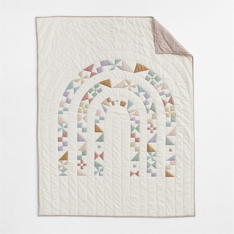 Gemma Rainbow 100% Organic Cotton Kids Twin Quilt - image 2 of 6
