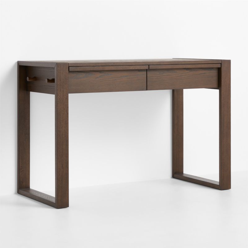 Gemini 55" Deep Brown Ash Wood Wide 6-Drawer Kids Dresser - image 1 of 10