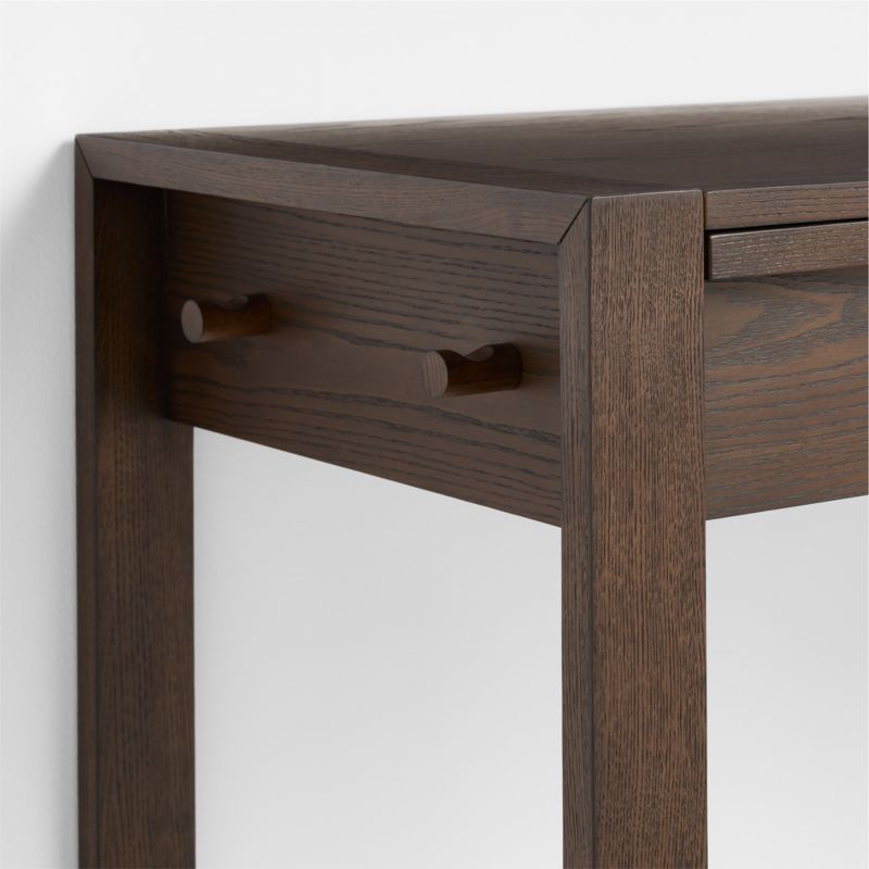 Gemini 55" Deep Brown Ash Wood Wide 6-Drawer Kids Dresser - image 5 of 10