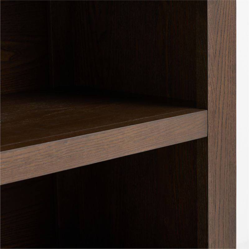 Gemini Deep Brown Ash Wood Small 2-Shelf Kids Bookcase - image 3 of 4