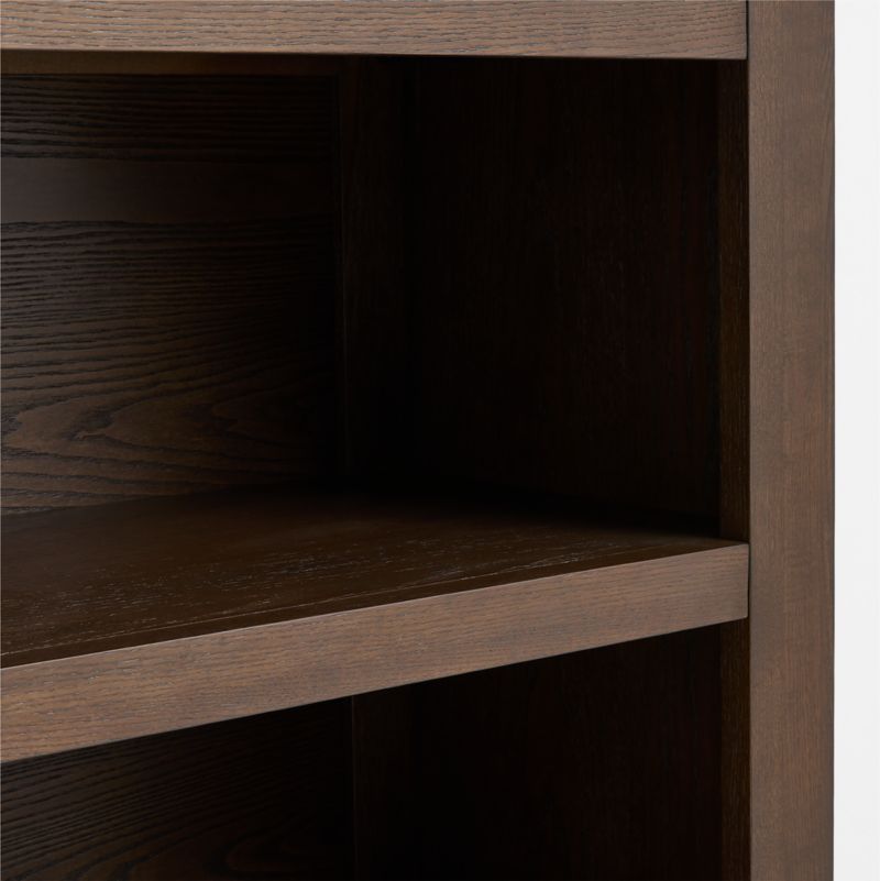 Gemini Deep Brown Ash Wood Tall 4-Shelf Kids Bookcase - image 3 of 4