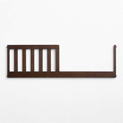 Gemini Deep Brown Ash Wood Toddler Bed Rail