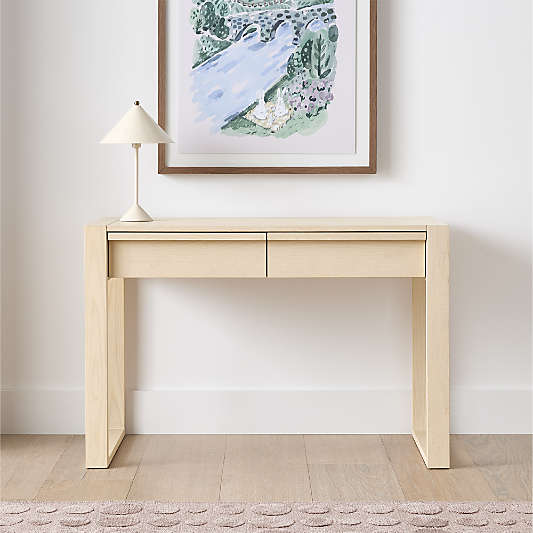 Gemini 45" Sunwashed Ash Wood Kids Desk