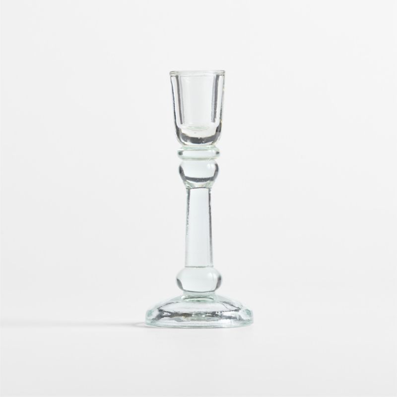Genoa Large Clear Glass Taper Holder 6.5" - image 3 of 5
