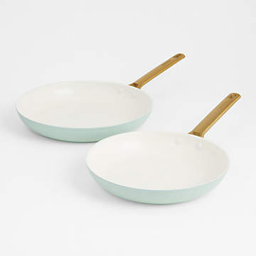 Padova Ceramic Nonstick 8 and 10 Frypan Set | Light Blue