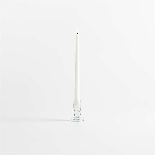 Genoa Small Clear Glass Taper Holder 3.5"