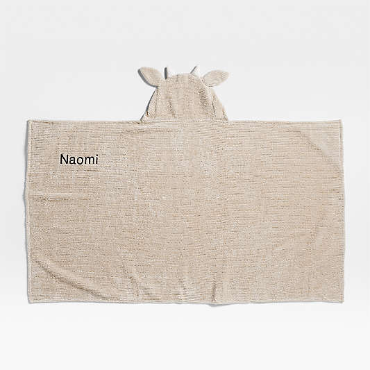 Goat Stone Tan Organic Cotton Hooded Kids Towel