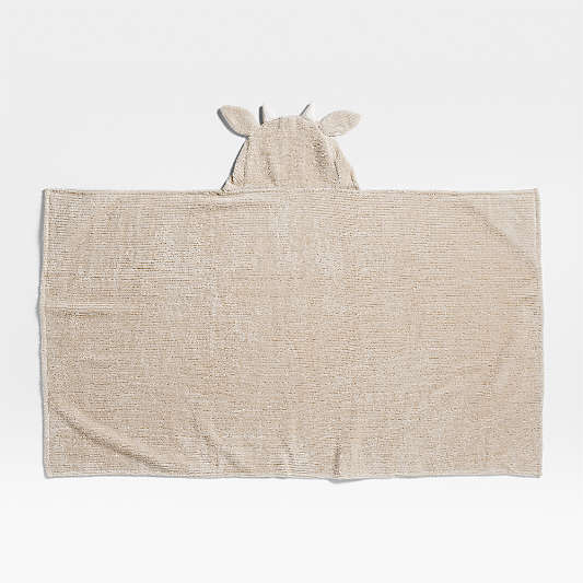 Goat Stone Tan Organic Cotton Hooded Kids Towel