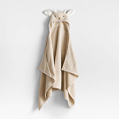 View Goat Stone Tan Organic Cotton Hooded Kids Towel details