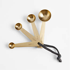 KITCHEN BASICS Measuring Spoons 4/ST Gold – Hunt and Gather gifts