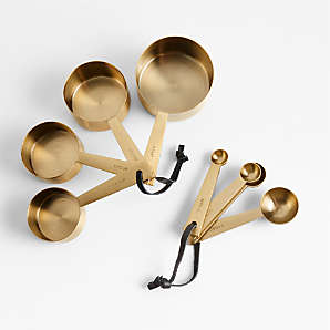Buy Kitchen Pantry Gold Brass Measuring Cups and Spoons from the Next UK  online shop