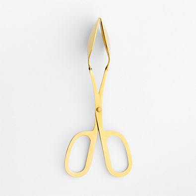 View Gold Mini Scissor-Handled Serving Tongs details