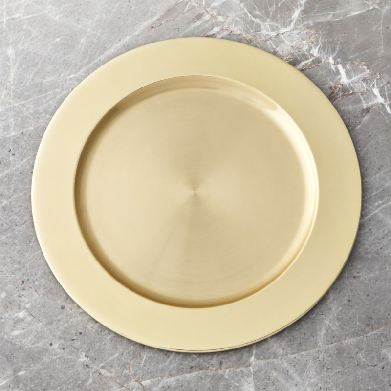 Holiday Gold Plated Charger Plate Reviews Crate Barrel Canada