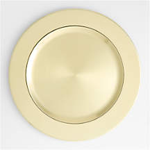 Holiday Gold-Plated Charger Plate + Reviews | Crate & Barrel