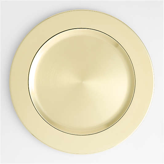 Gold-Plated Charger Plate