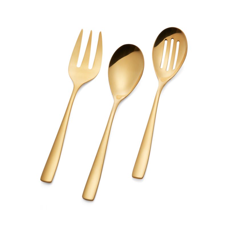 Gold Serving Fork - image 2 of 4