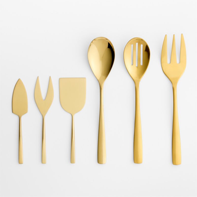 Gold Cheese Knives, Set of 3 - image 1 of 4