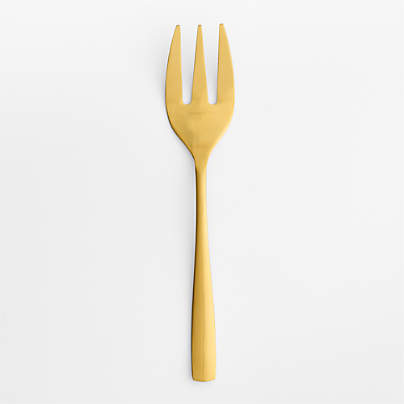 Gold Serving Fork