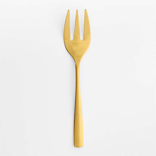 Gold Serving Fork