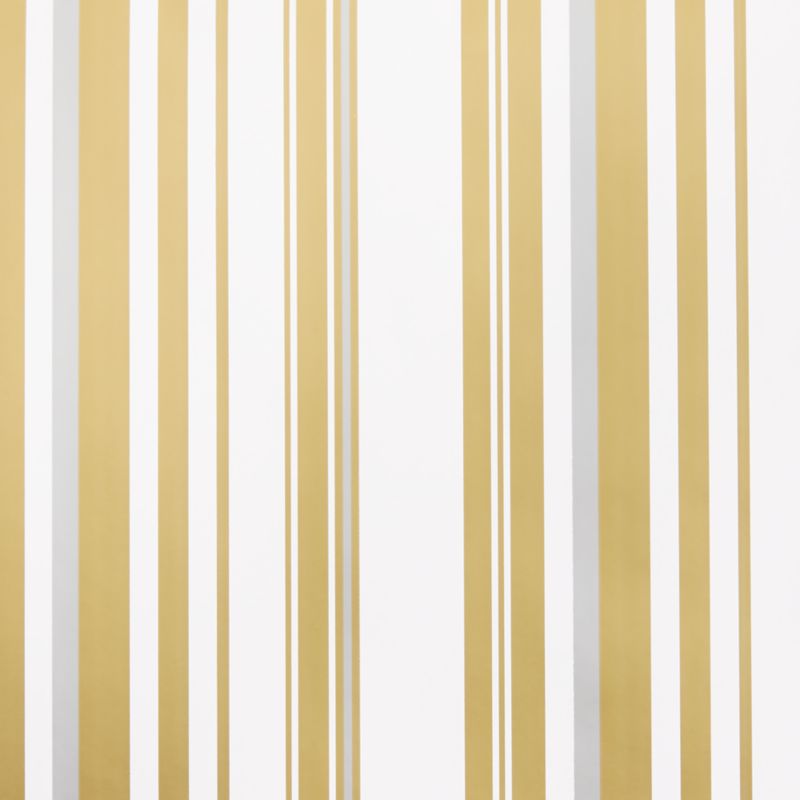Gold & Silver Winter Stripe Holiday Gift Wrap - image 1 of 2