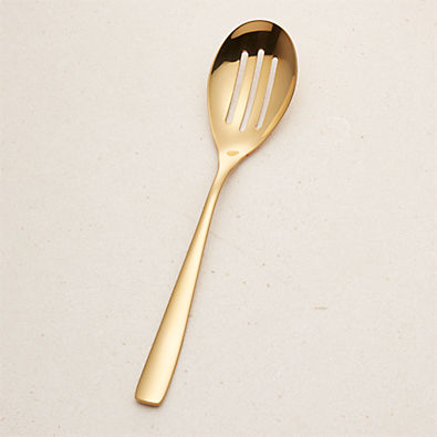 View Gold Slotted Serving Spoon details