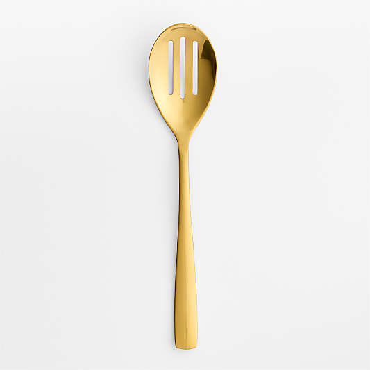 Gold Slotted Serving Spoon
