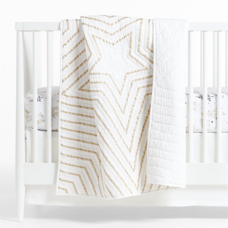 Gold Star Baby Crib Quilt Crate & Kids