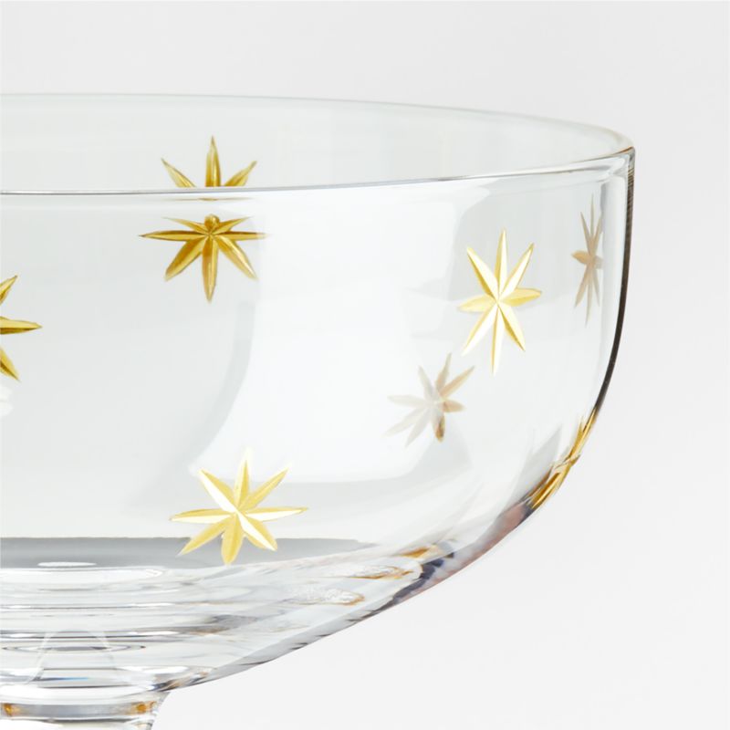 Gold Star Etched 8.5-oz. Coupe Glass - image 3 of 5