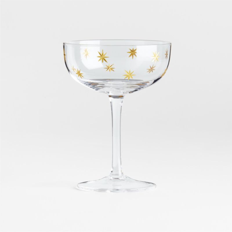 Gold Star Etched 8.5-oz. Coupe Glass - image 4 of 5