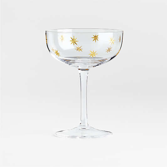 Gold Star Etched 8.5-oz. Coupe Glass