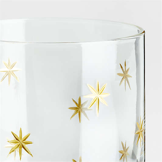 Gold Star Etched 8.5-oz. Double Old-Fashioned Glass