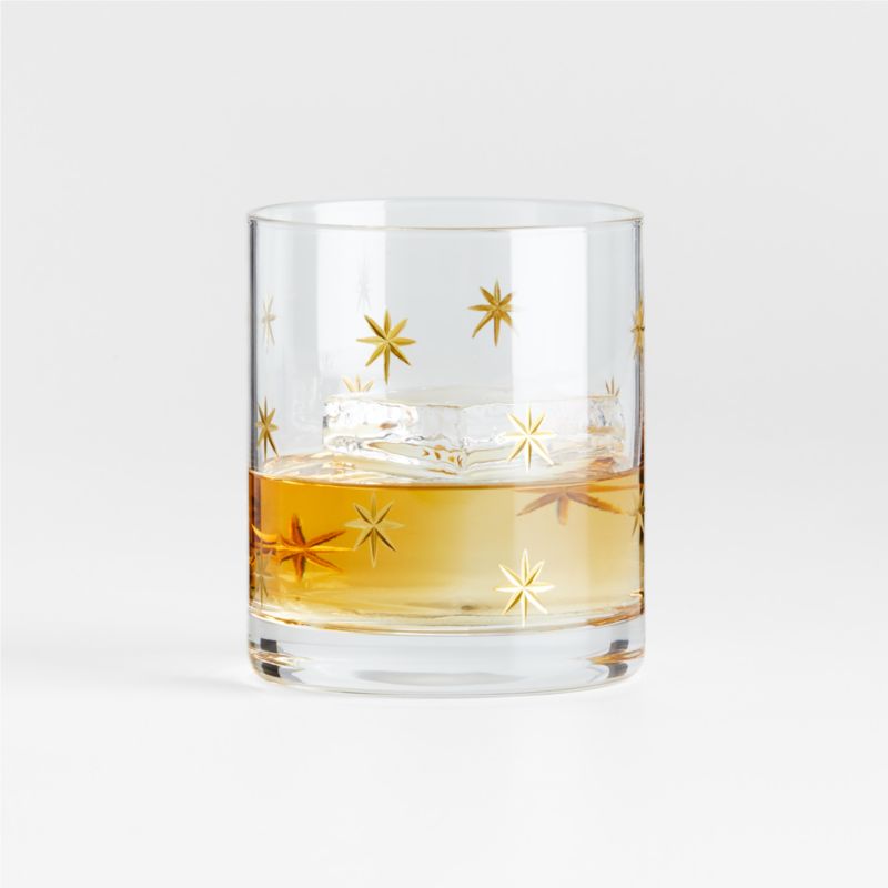 Gold Star Etched 8.5-oz. Double Old-Fashioned Glass - image 0 of 5