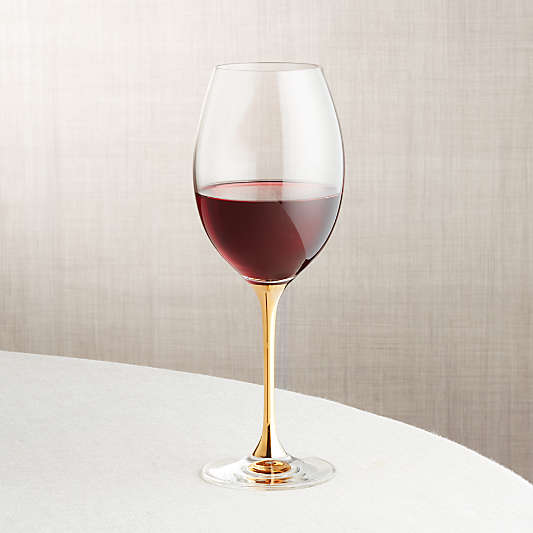 Gold Stem Wine Glass