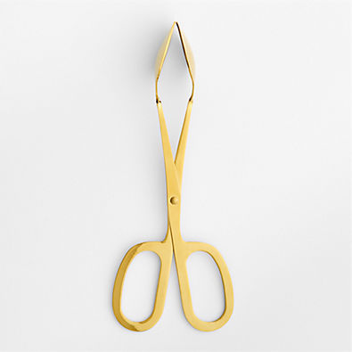 View Gold Scissor-Handled Serving Tongs details