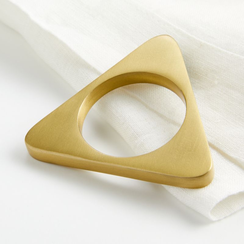 Gold Triangle Napkin Ring - image 1 of 2