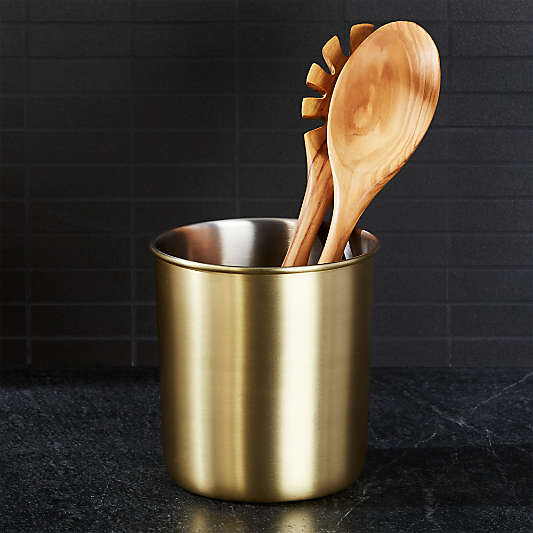 Gold Utensil Holder