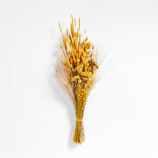 Golden Bunny Tail and Yarrow Dried Bouquet 30"