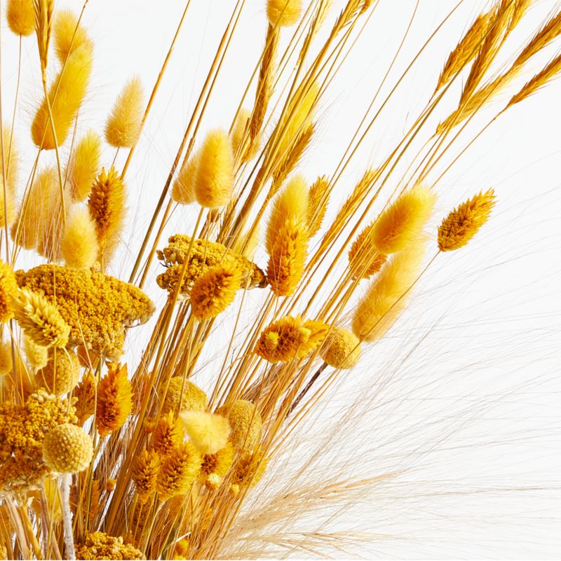 Golden Bunny Tail and Yarrow Dried Bouquet 30" - image 7 of 9